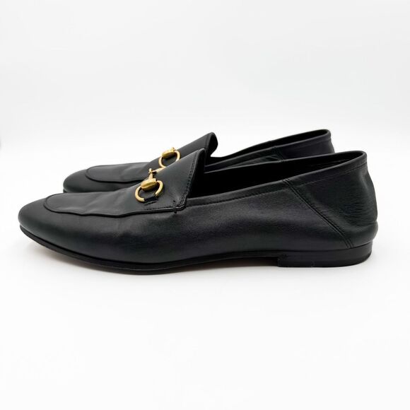 Gucci Horsebit Brixton Loafers Collapsable Heel Black Leather US Men’s 9 - Picture 7 of 14